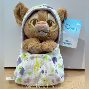 Disney Parks Nala Lion King Swaddle Babies 11.5” Plush Baby Blanket NEW